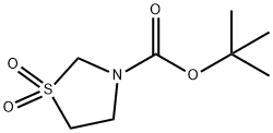 噻唑烷-3-羧酸叔丁酯 1,1-二氧化物 结构式