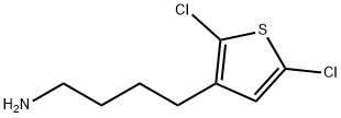 4-(2,5-二氯噻吩-3-基)丁烷-1-胺 结构式