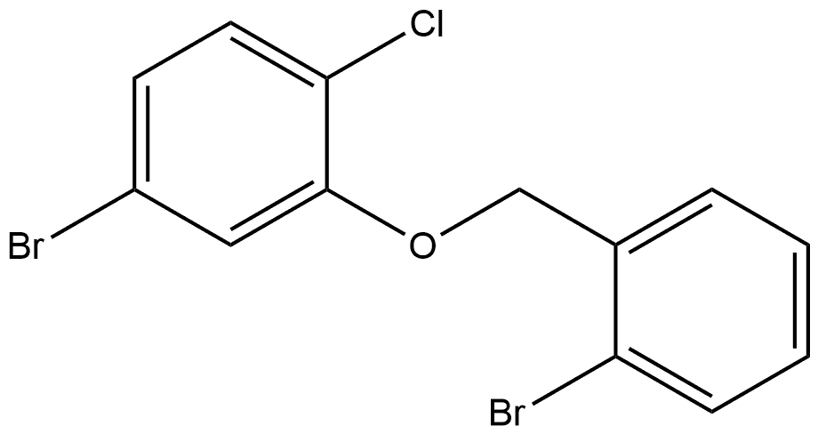 4-Bromo-2-[(2-bromophenyl)methoxy]-1-chlorobenzene 结构式