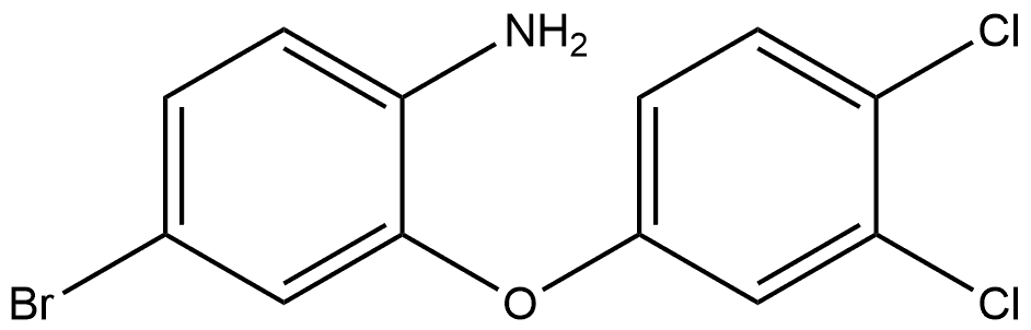 4-Bromo-2-(3,4-dichlorophenoxy)benzenamine 结构式