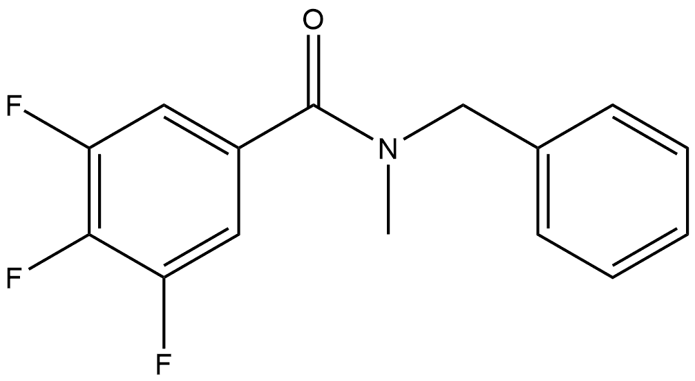 3,4,5-Trifluoro-N-methyl-N-(phenylmethyl)benzamide 结构式