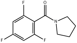 吡咯烷-1-基(2,4,6-三氟苯基)甲酮 结构式
