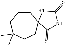 8,8-Dimethyl-1,3-diazaspiro[4.6]undecane-2,4-dione 结构式