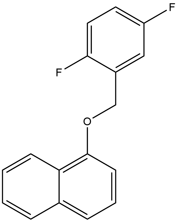 1-[(2,5-Difluorophenyl)methoxy]naphthalene 结构式