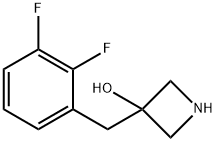 3-(2,3-二氟苄基)氮杂环丁烷-3-醇 结构式