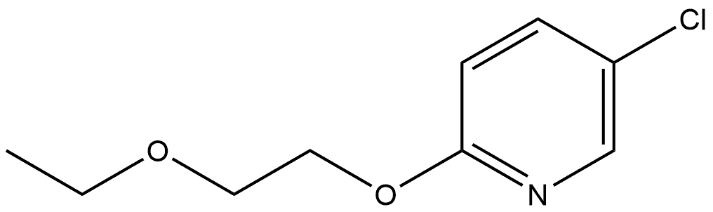 5-Chloro-2-(2-ethoxyethoxy)pyridine 结构式