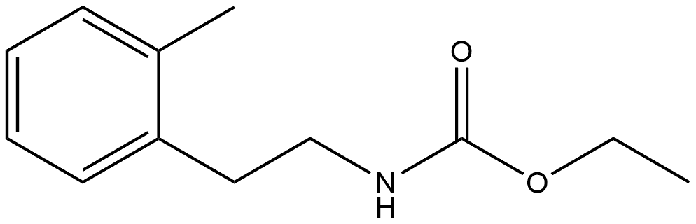 ethyl (2-methylphenethyl)carbamate 结构式