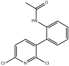 Acetamide, N-[2-(2,6-dichloro-3-pyridinyl)phenyl]- 结构式