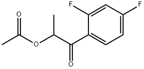 1-Propanone, 2-(acetyloxy)-1-(2,4-difluorophenyl)- 结构式