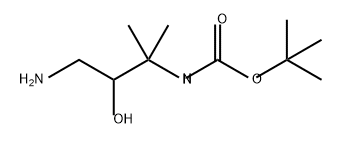 Carbamic acid, N-(3-amino-2-hydroxy-1,1-dimethylpropyl)-, 1,1-dimethylethyl ester 结构式