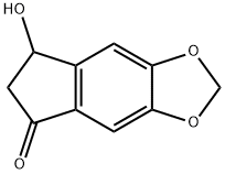 7-羟基-6,7-二氢-5H-茚并[5,6-D][1,3]二羟基-5-酮 结构式