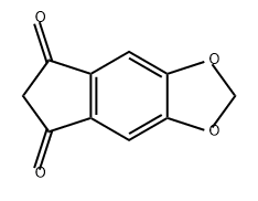 5H-Indeno[5,6-d]-1,3-dioxole-5,7(6H)-dione 结构式