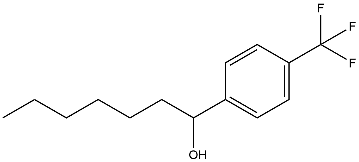 α-Hexyl-4-(trifluoromethyl)benzenemethanol 结构式