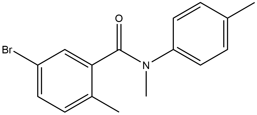 5-Bromo-N,2-dimethyl-N-(4-methylphenyl)benzamide 结构式