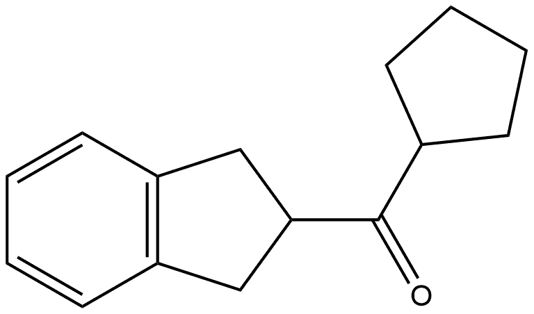 Cyclopentyl(2,3-dihydro-1H-inden-2-yl)methanone 结构式