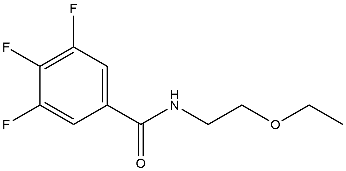 N-(2-Ethoxyethyl)-3,4,5-trifluorobenzamide 结构式