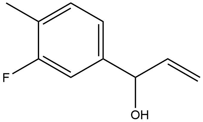 α-Ethenyl-3-fluoro-4-methylbenzenemethanol 结构式
