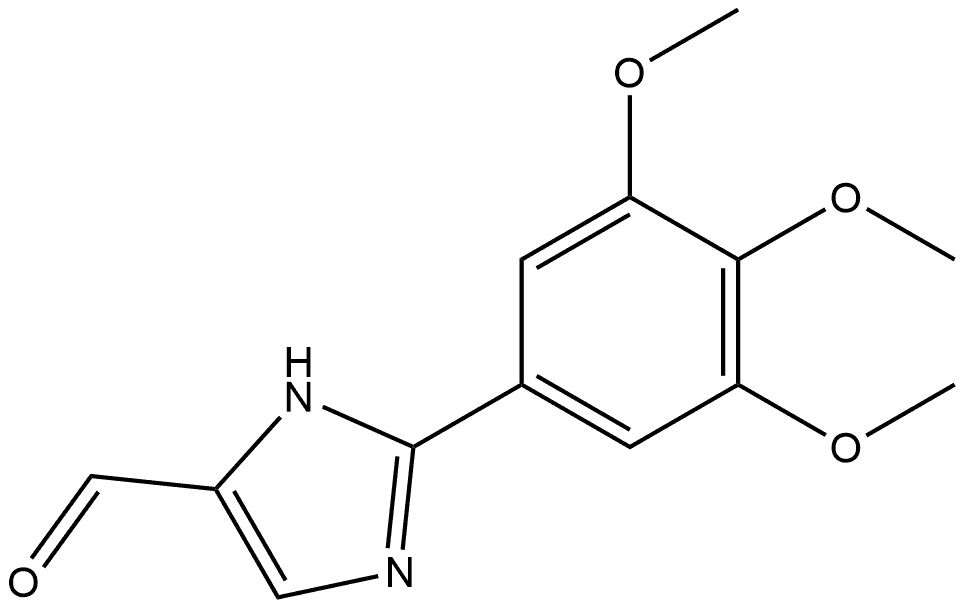 2-(3,4,5-三甲氧基苯基)-1H-咪唑-5-甲醛 结构式