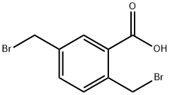 Benzoic acid, 2,5-bis(bromomethyl)- 结构式