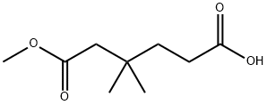 6-甲氧基-4,4-二甲基-6-氧代己酸 结构式