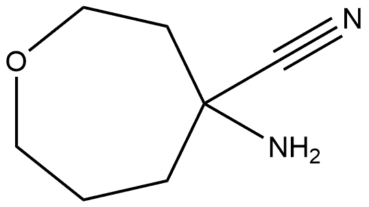 4-氨基氧杂环己烷 4-甲腈 结构式