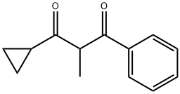 1-环丙基-2-甲基-3-苯基丙烷-1,3-二酮 结构式