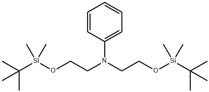 N,N-Bis(2-((tert-butyldimethylsilyl)oxy)ethyl)aniline 结构式