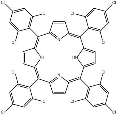 21H,23H-Porphine, 5,10,15,20-tetrakis(2,4,6-trichlorophenyl)- 结构式