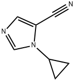 1H-Imidazole-5-carbonitrile, 1-cyclopropyl- 结构式