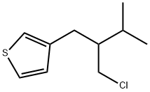 3-(2-(氯甲基)-3-甲基丁基)噻吩 结构式
