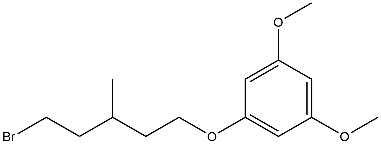 1-[(5-Bromo-3-methylpentyl)oxy]-3,5-dimethoxybenzene 结构式