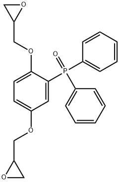 [2,5-双(2-环氧丙氧基)苯基]-二苯基氧化膦 结构式