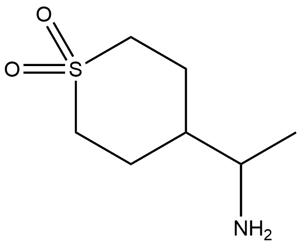 4-(1-氨基乙基)四氢2H-噻喃1,1-二氧化物 结构式