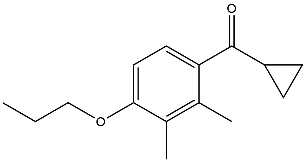 Cyclopropyl(2,3-dimethyl-4-propoxyphenyl)methanone 结构式