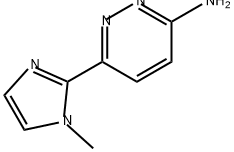 6-(1-methyl-1H-imidazol-2-yl)pyridazin-3-amine 结构式