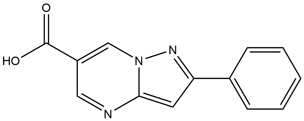 2-phenylpyrazolo[1,5-a]pyrimidine-6-carboxylic acid 结构式