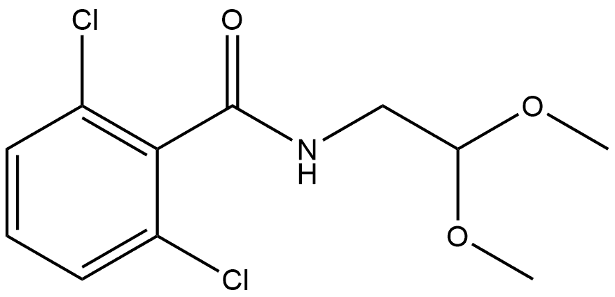 2,6-Dichloro-N-(2,2-dimethoxyethyl)benzamide 结构式