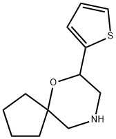 7-(噻吩-2-基)-6-氧杂-9-氮杂螺[4.5]癸烷 结构式