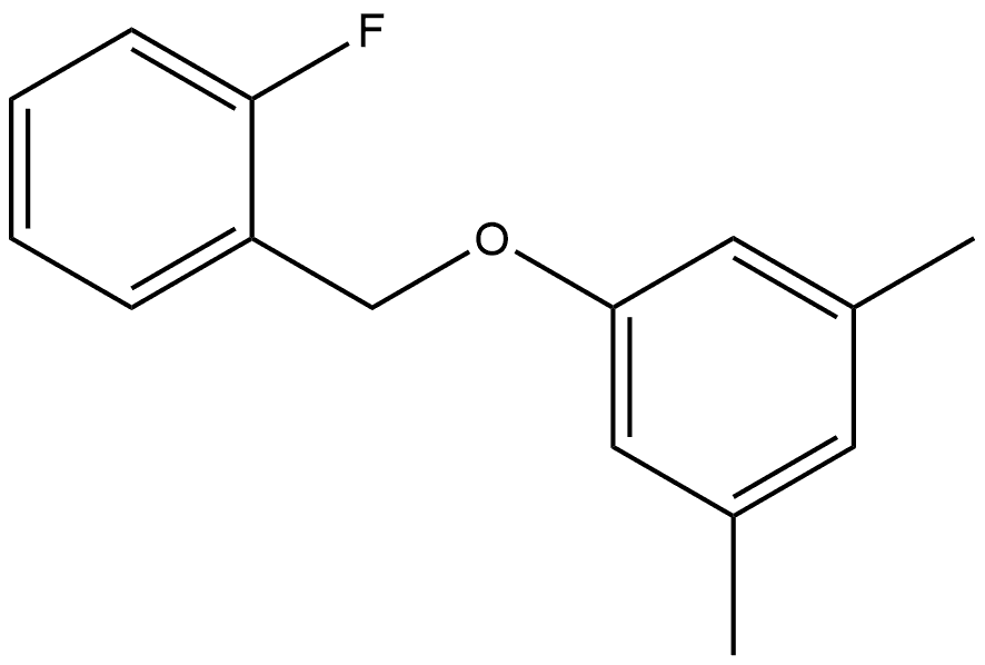 1-[(2-Fluorophenyl)methoxy]-3,5-dimethylbenzene 结构式