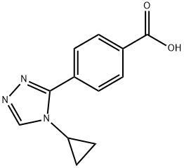 4-(4-cyclopropyl-4H-1,2,4-triazol-3-yl)benzoic acid 结构式