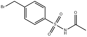 Acetamide, N-[[4-(bromomethyl)phenyl]sulfonyl]- 结构式