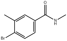 N-甲基-4-溴-3-甲基苯甲酰胺 结构式