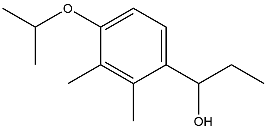 α-Ethyl-2,3-dimethyl-4-(1-methylethoxy)benzenemethanol 结构式