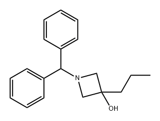 3-Azetidinol, 1-(diphenylmethyl)-3-propyl- 结构式