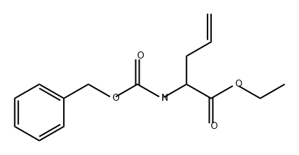 4-Pentenoic acid, 2-[[(phenylmethoxy)carbonyl]amino]-, ethyl ester 结构式