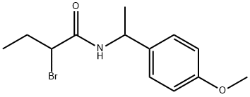 2-溴-N-(1-(4-甲氧基苯基)乙基)丁酰胺 结构式