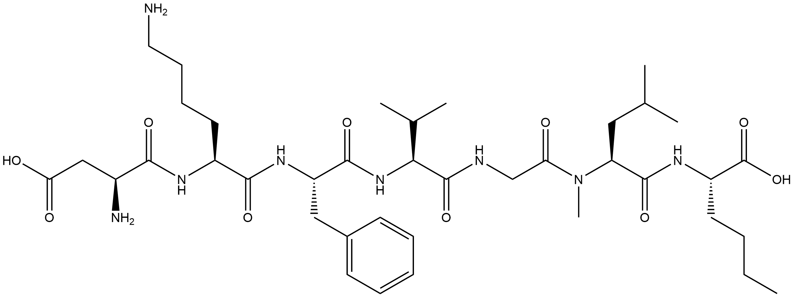 激动剂多肽LMN-NKA 结构式