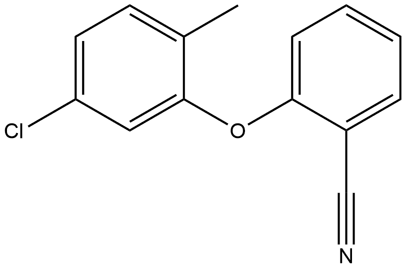 2-(5-Chloro-2-methylphenoxy)benzonitrile 结构式