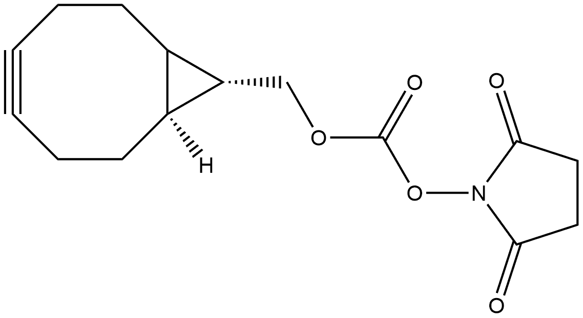 REL-((1R,8S,9R)-双环[6.1.0]壬-4-炔-9-基)甲基 (2,5-二氧代吡咯烷-1-基)碳酸酯 结构式