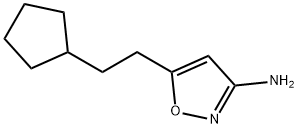 5-(2-cyclopentylethyl)-1,2-oxazol-3-amine 结构式